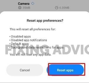Resetting The App Preferences