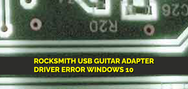 rocksmith usb guitar adapter code 10