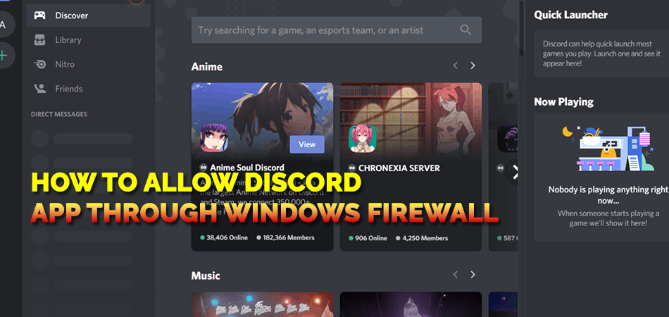 How to Allow Discord Through Firewall of Windows