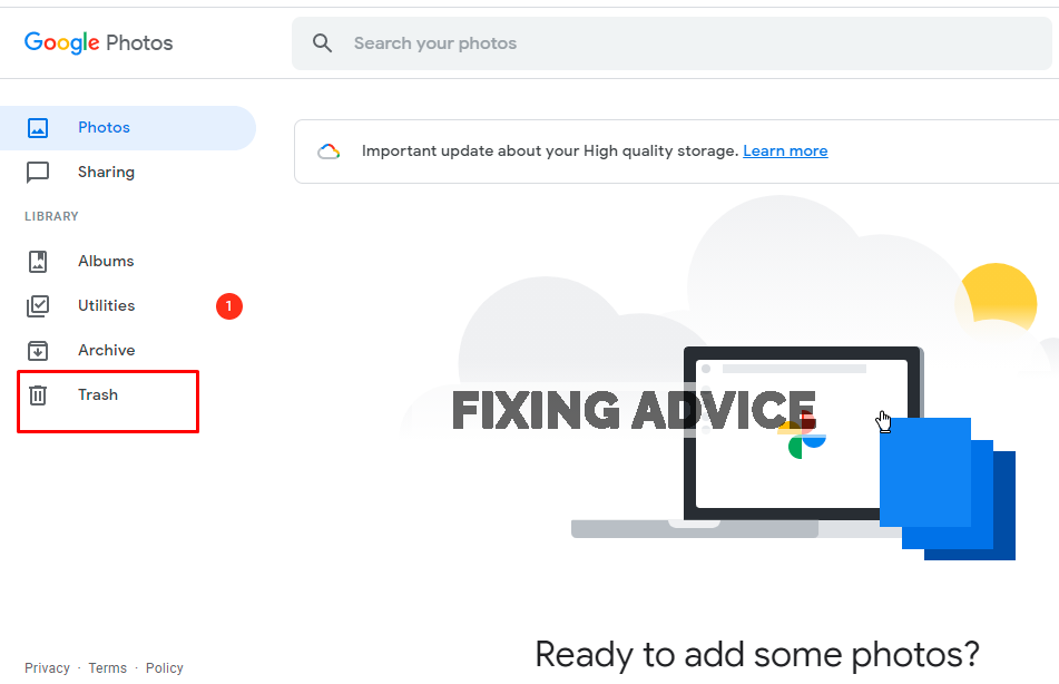 Restore Deleted Videos From Google Photos