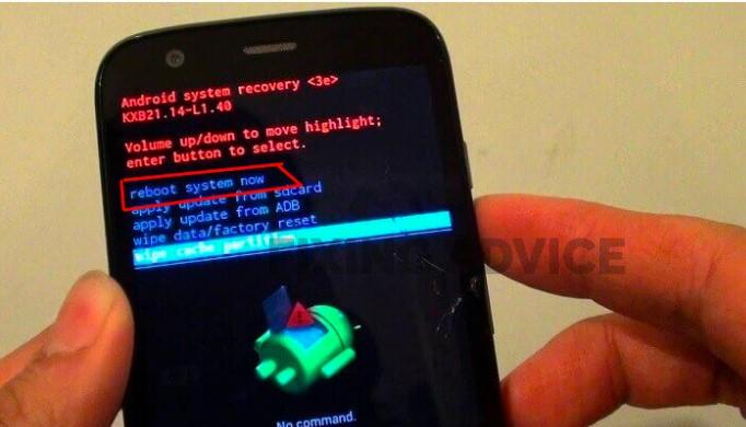 Reboot System Now to fix Unfortunately Email Has Stopped Android
