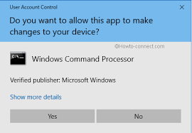 confirm the execution as administrator by clicking Yes