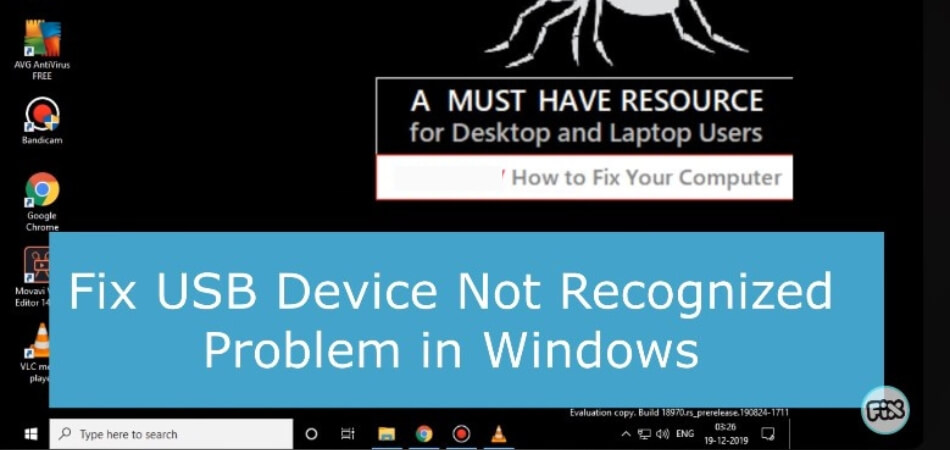 Fix USB Device Not Recognized Windows 10 Keeps Poppings Up