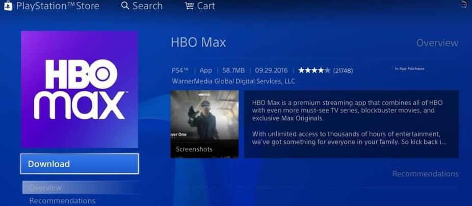 Update HBO Max