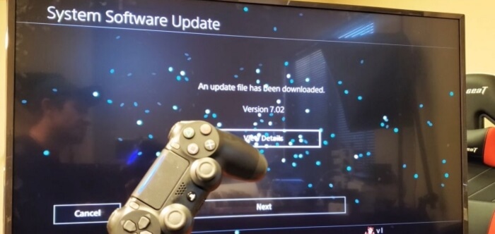 Updating your PS4 System Software, you can fix the Error Code WV-33898-1 PlayStation