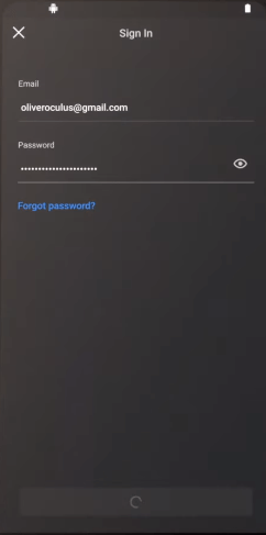 give email password to login to your Oculus app